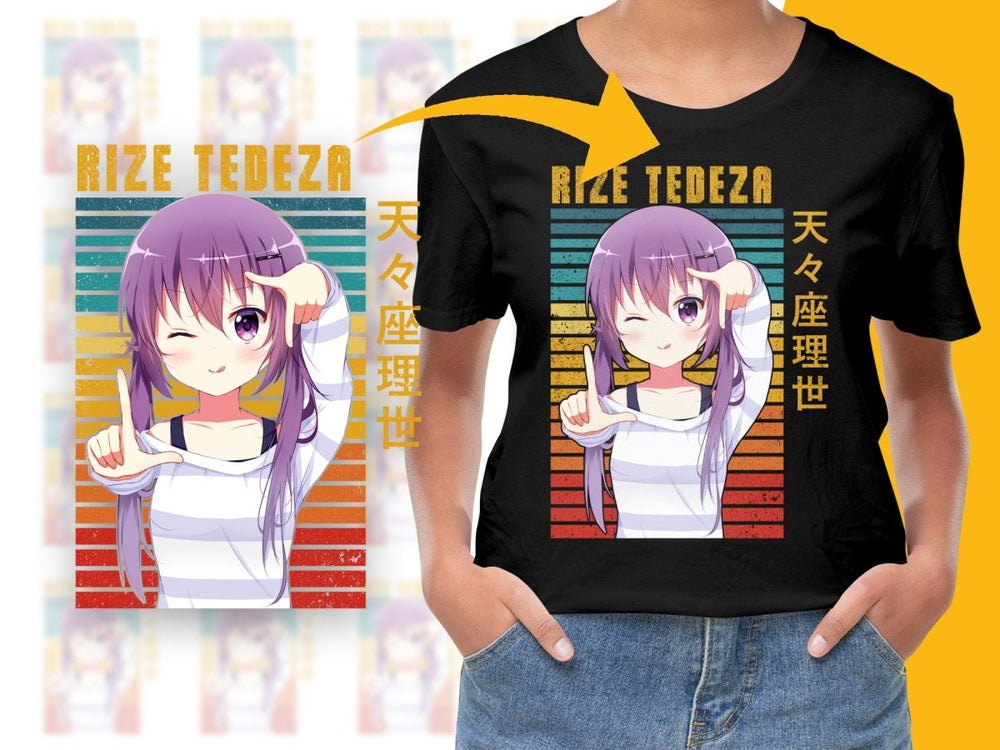 Cute Rize Tedeza Anime Character PNG Digital Download - Teepew