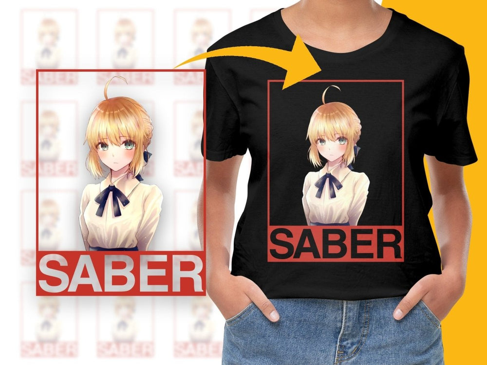 Cute Saber Anime Character PNG File - Teepew