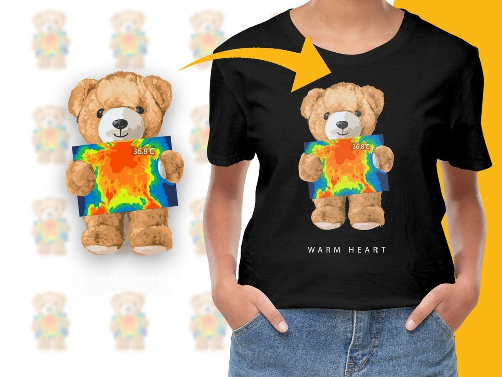 Cute Teddy Bear Holding Colorful Temperature PNG File - Teepew
