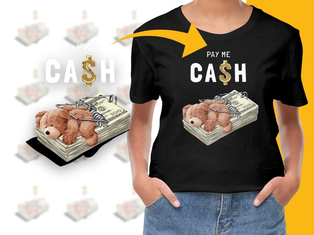 Cute Teddy Bear Mouse Trap Money Cartoon Graphic PNG File - Teepew