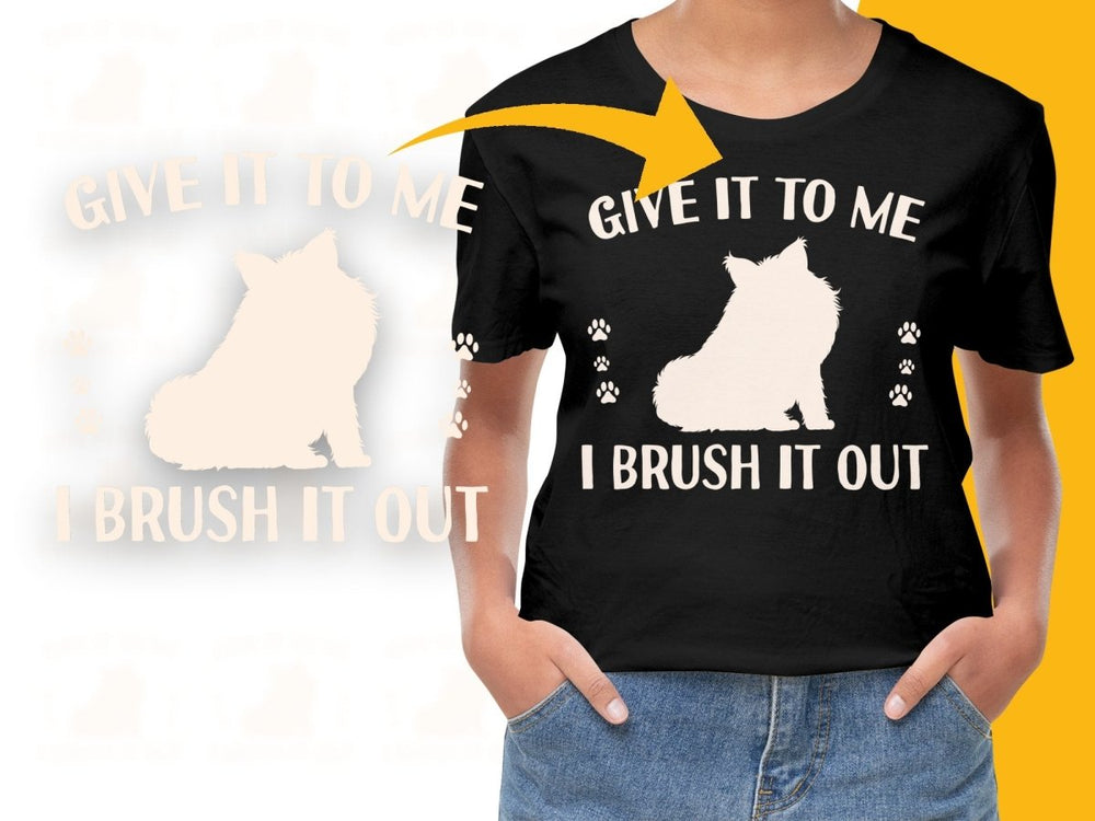 Cute Yorkie Dog Lover Give It To Me I Brush It Out PNG File - Teepew