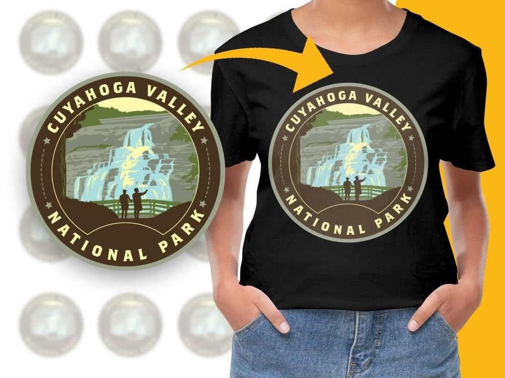 Cuyahoga Valley National Park Waterfall Graphic Png Digital Download - Teepew