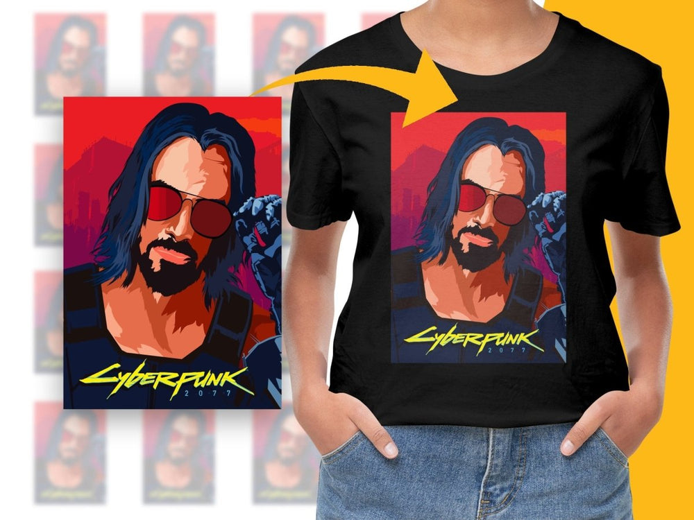 Cyberpunk 2077 Character Design Cool Graphic PNG File - Teepew