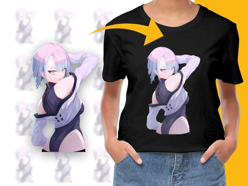 Cyberpunk Anime Character PNG File Digital - Teepew