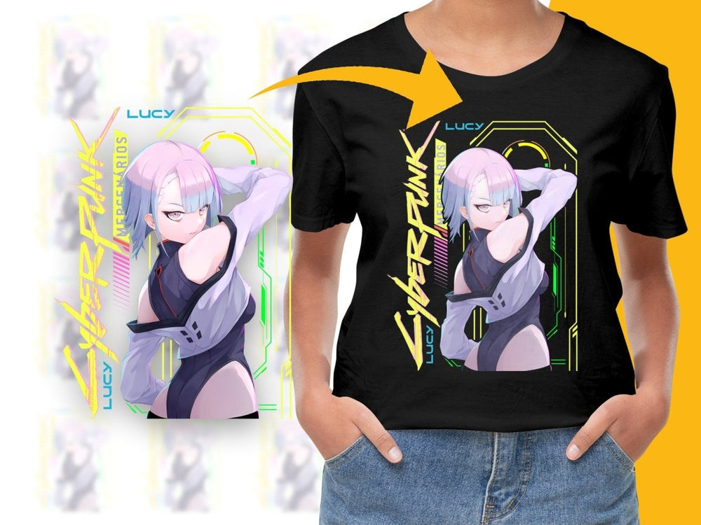 Cyberpunk Lucy Digital Download 300 DPI Anime Character - Teepew