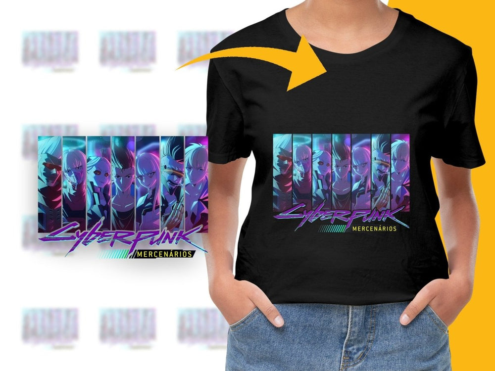 Cyberpunk Mercenários Anime Character PNG Digital Download - Teepew