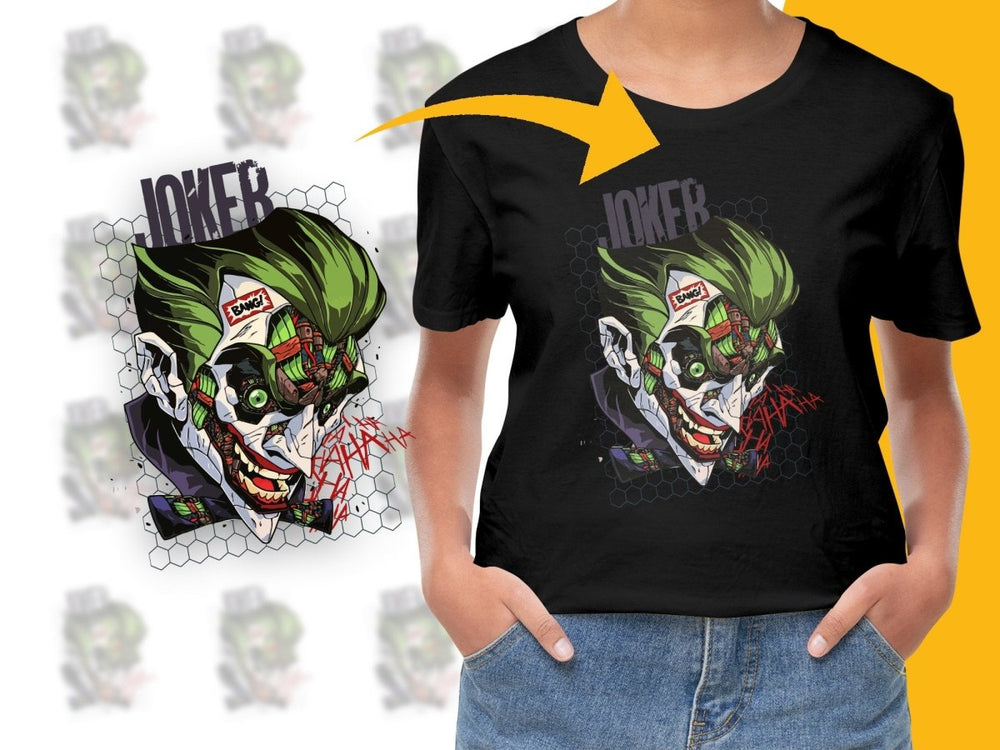 Cyborg Joker Comic Artwork Graphic PNG File - Teepew