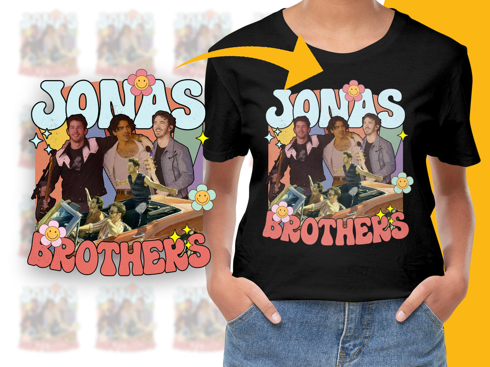 Vintage Jonas Brothers T-shirt, Nostalgic 2000s Pop Band Graphic Tee, Unisex Music Fan Apparel