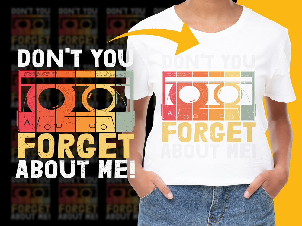 Vintage Cassette Tape Graphic Tee, Retro 80s Music T-Shirt, Unisex Cotton Shirt