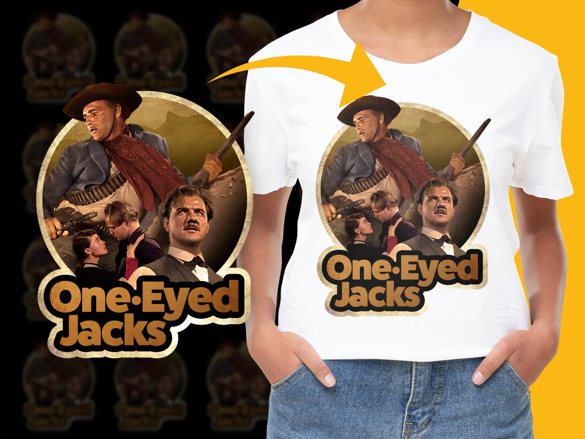 Vintage One-Eyed Jacks Movie T-Shirt, Classic Western Film Graphic Tee, Retro Style Clothing for Men and Women