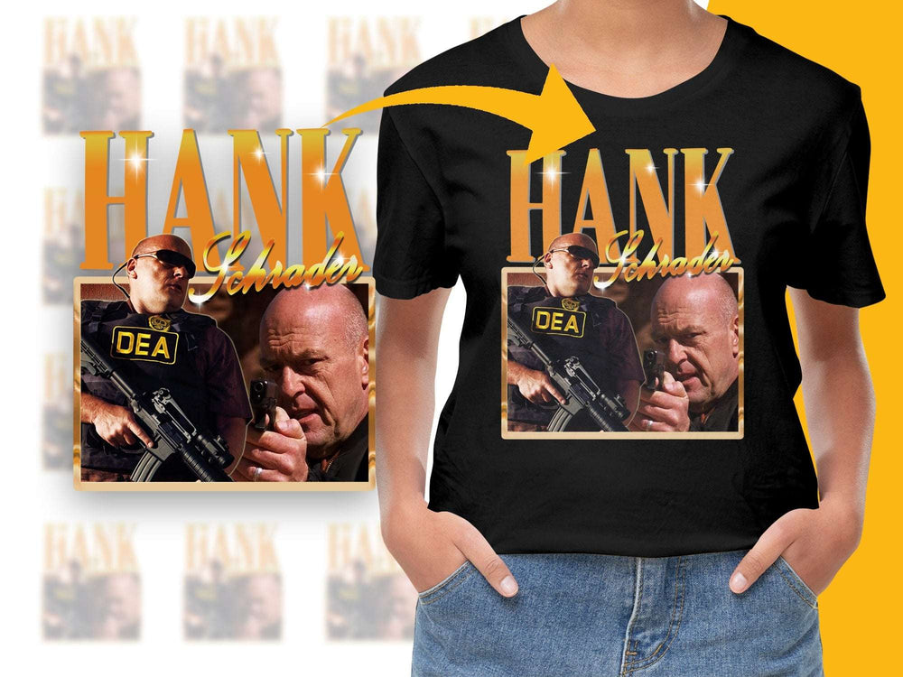Hank Schrader DEA Breaking Bad Inspired Graphic T-Shirt, Fan Art Tee, TV Show Merchandise, Unique Gift Idea