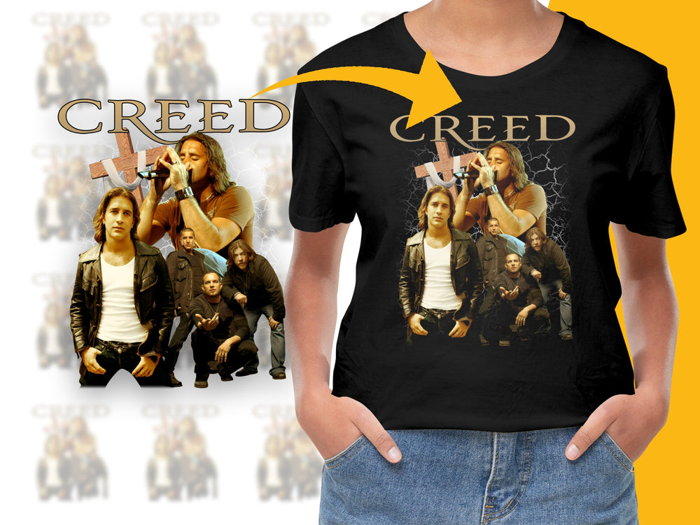 Vintage Band T-Shirt, Creed Graphic Tee, 90s Rock Music Shirt, Collectible Music Apparel