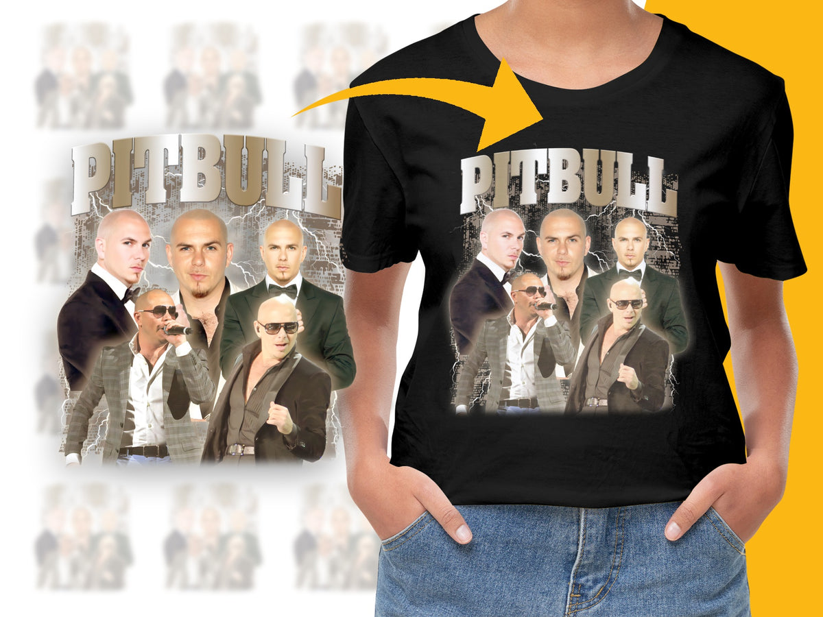 Pitbull Graphic T-Shirt, Hip Hop Artist Fan Tee, Men's Women's Casual Shirt, Music Celebrity Fashion Top, Unique Gift Idea