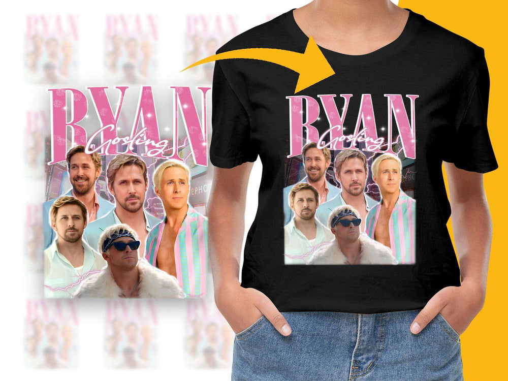 Ryan Gosling Graphic T-Shirt, Pop Culture Fashion, Men's and Women's Casual Tee, Celebrity Inspired Top, Unique Gift Idea