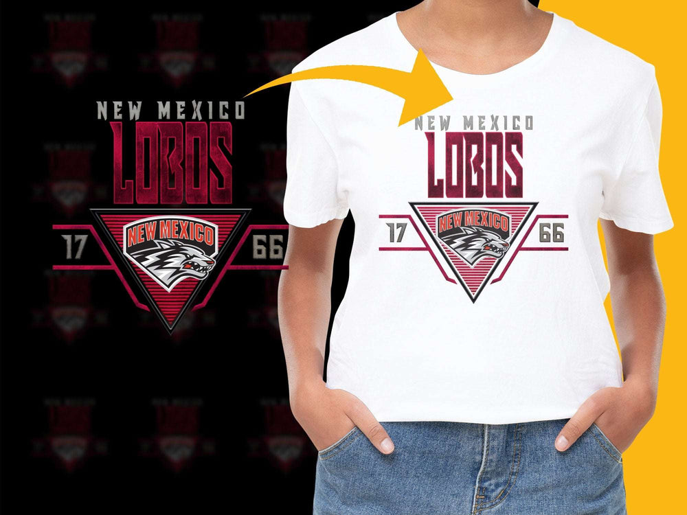 New Mexico Lobos T-Shirt, College Sports Apparel, University Team Logo, Graphic Tee, Unisex Adult Clothing, Fan Wear Gift Idea