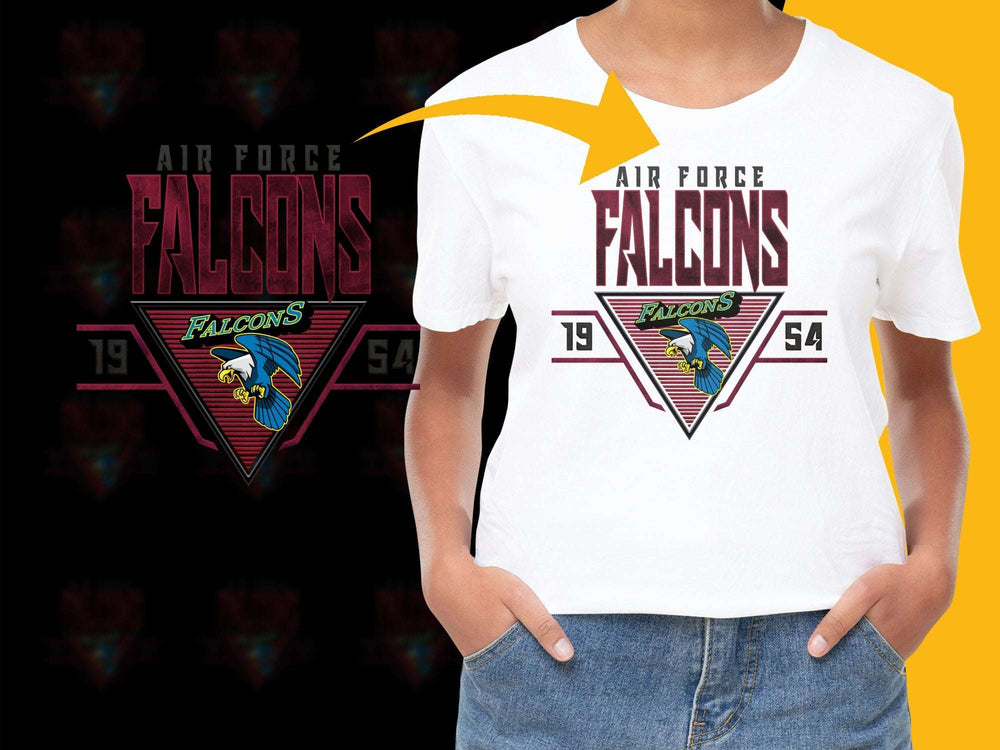 Air Force Falcons Graphic T-Shirt, Vintage Style Athletic Tee, College Sports Apparel, Gift for Fans