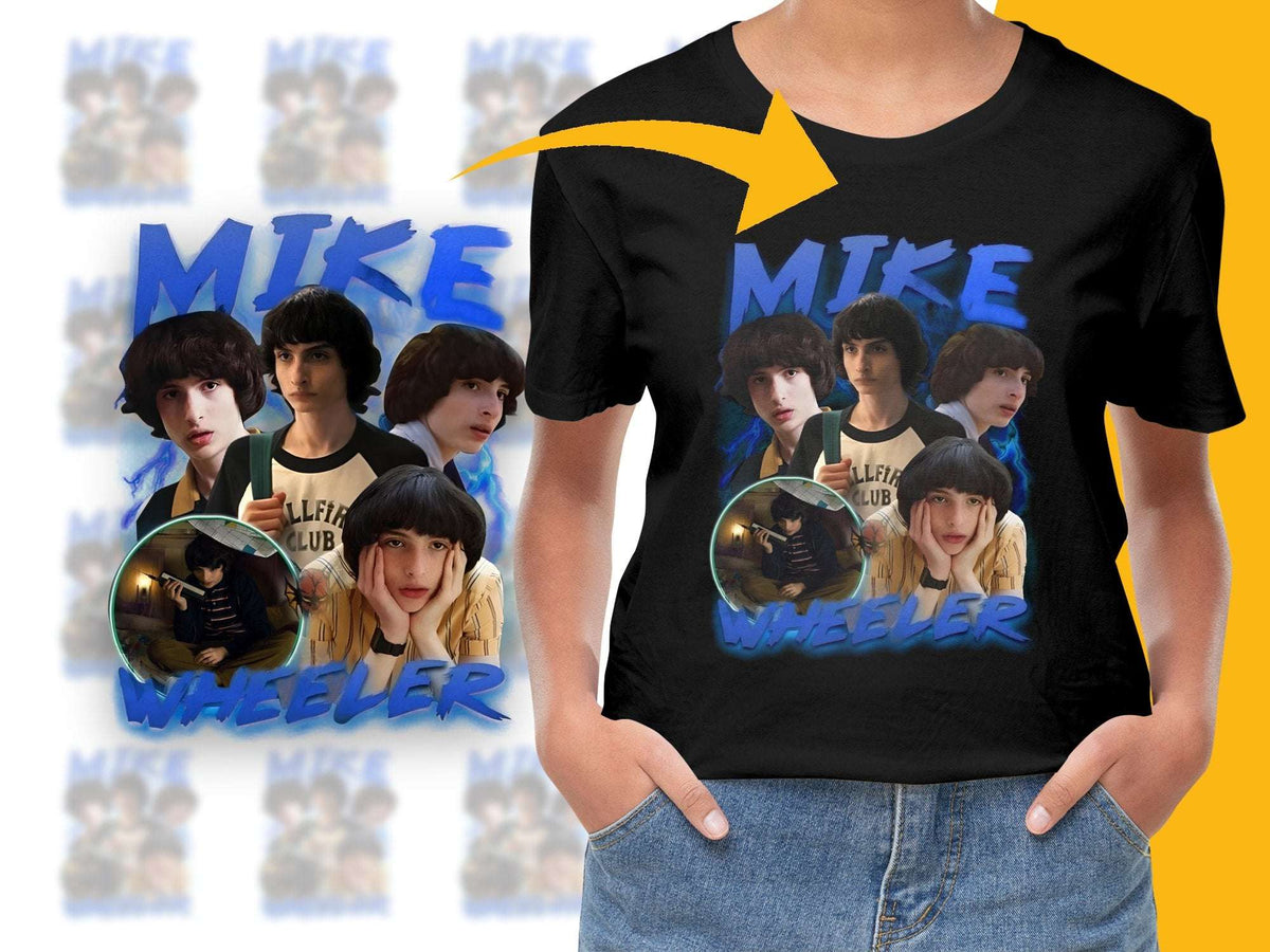 Stranger Things Inspired Mike Wheeler Graphic T-Shirt, Unisex Vintage Tee, Fan Merchandise, Casual Streetwear, Unique Gift Idea