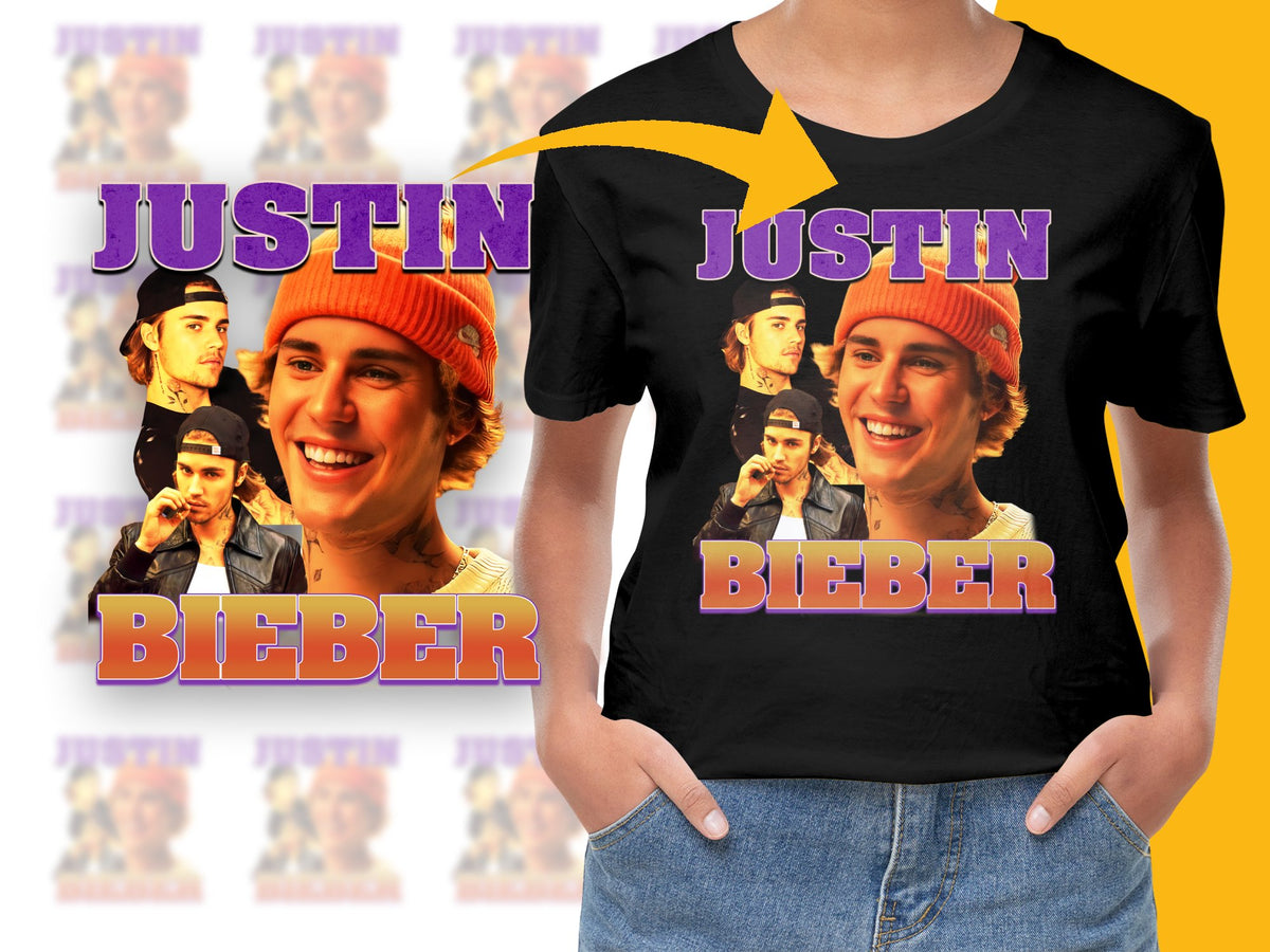 Justin Bieber Fan T-Shirt, Vintage Style Graphic Tee, Pop Music Merch, Unisex Fashion Top
