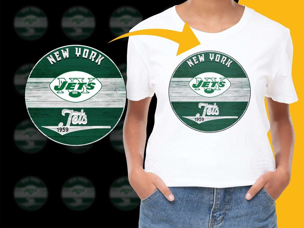 New York Jets Inspired T-Shirt, Vintage Logo Design, Green White Sports Fan Apparel, Casual Football Tee, Gift Idea 1959 Retro Style