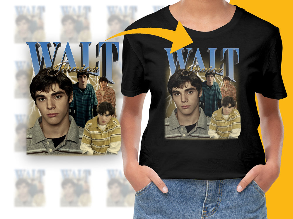 Vintage Inspired Graphic Tee, Retro Fashion Black T-Shirt with Portrait Print, Unisex Casual Wear