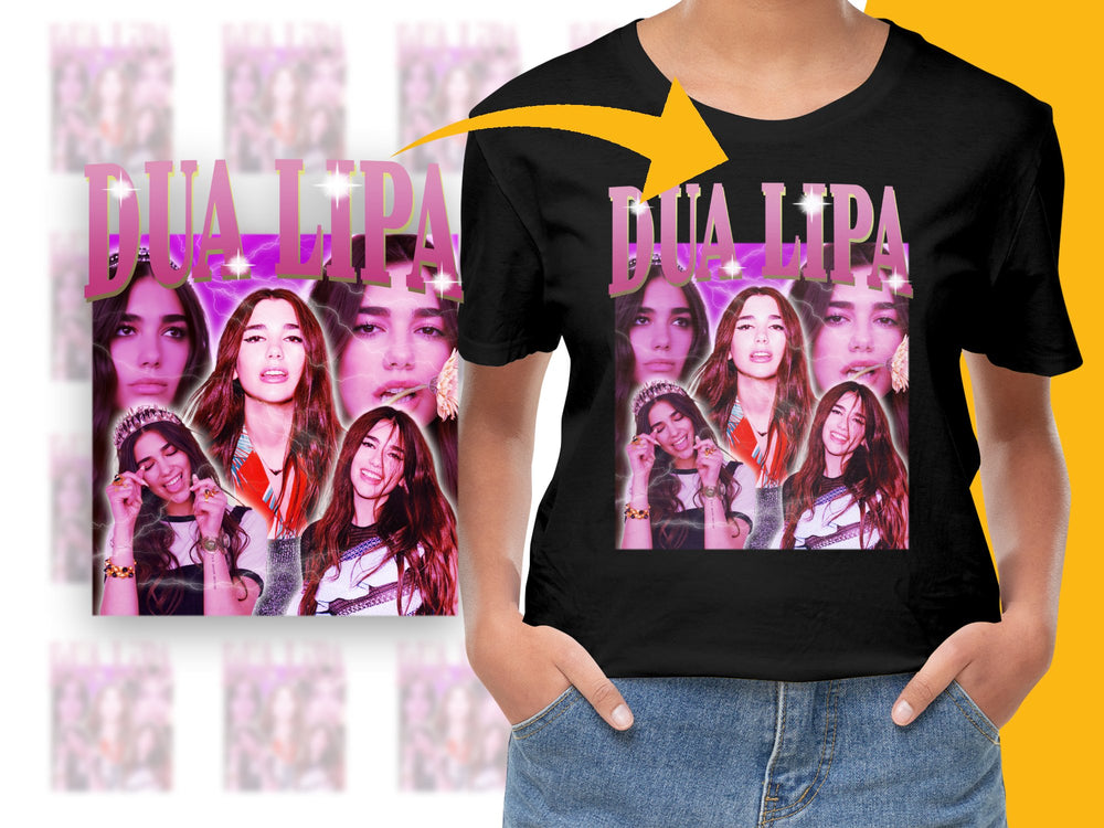 Dua Lipa Fan T-Shirt, Unisex Graphic Tee, Pop Music Singer Celebrity Fashion Top