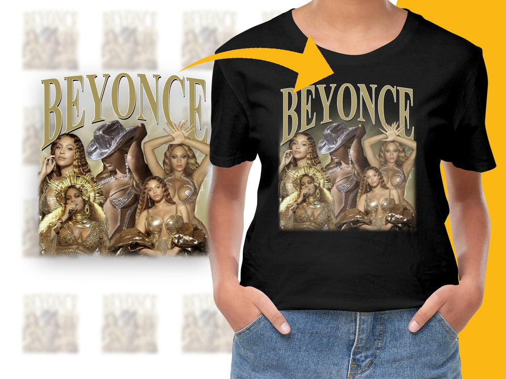 Beyonce Graphic T-Shirt, Pop Icon Music Tee, Black Cotton Shirt, Fan Merchandise, Celebrity Printed Top, Gift Idea