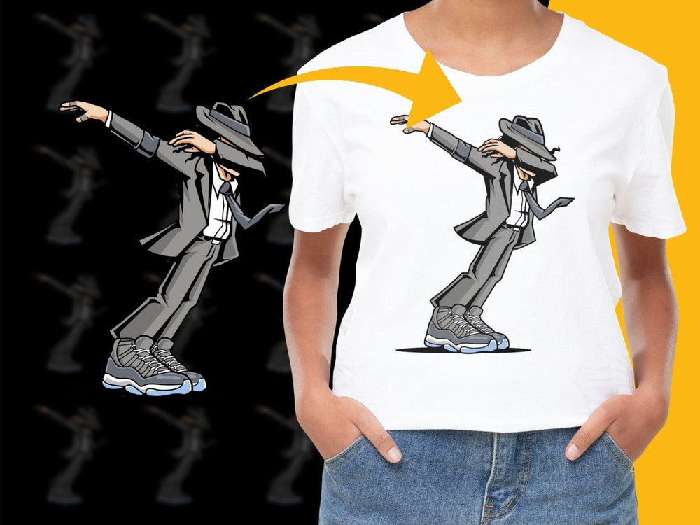 Dabbing Man in Suit and Fedora StreetWear PNG File - Teepew