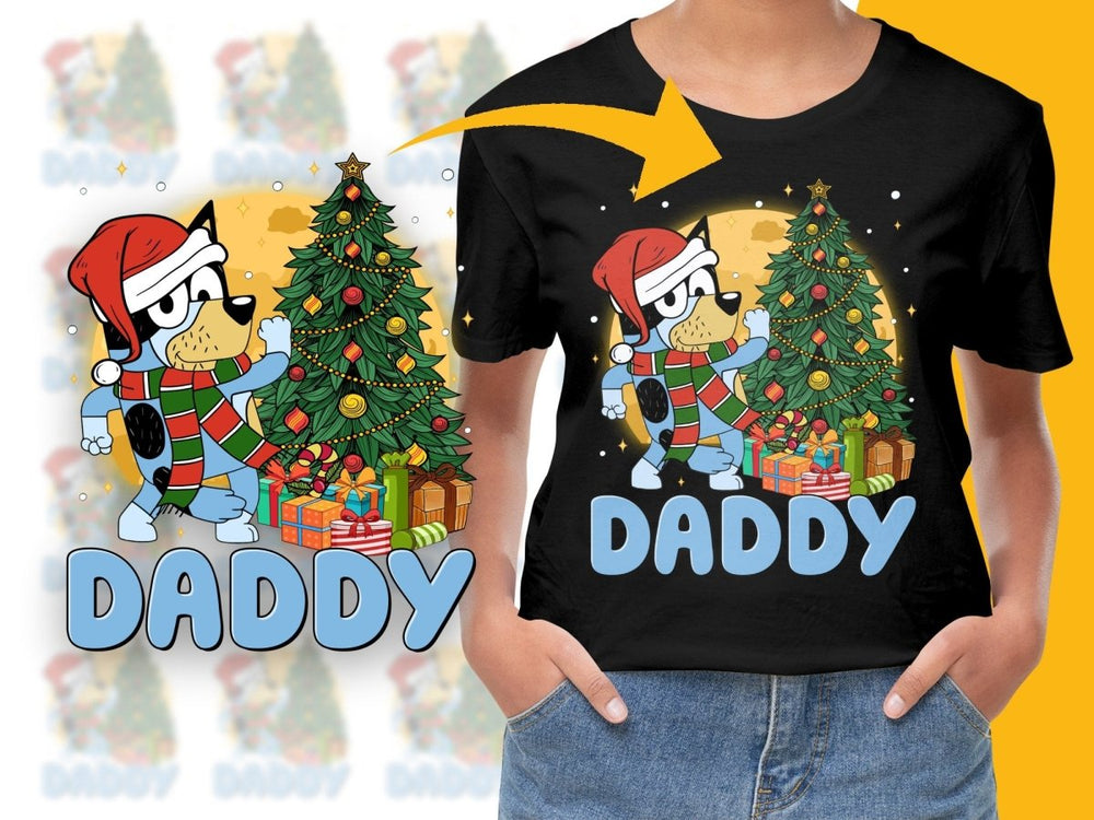 Daddy Bluey Christmas Celebration PNG File - Teepew
