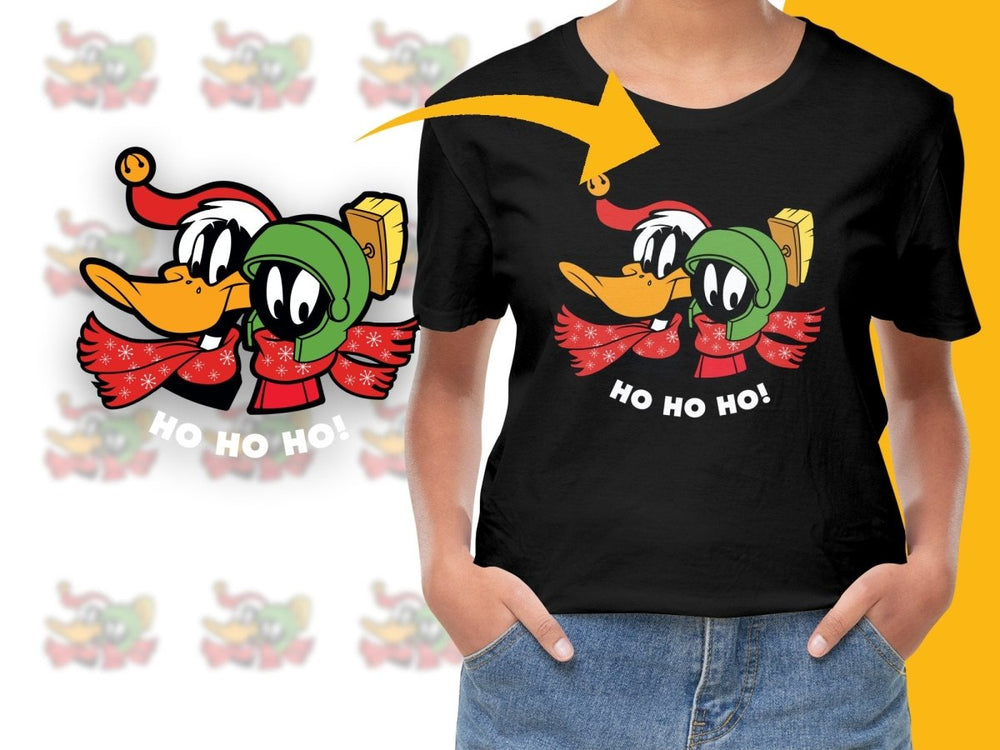 Daffy Duck and Marvin the Martian Festive Digital product - Teepew