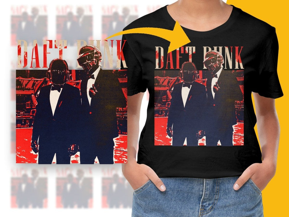 DAFT PUNK Music Homage PNG File - Teepew