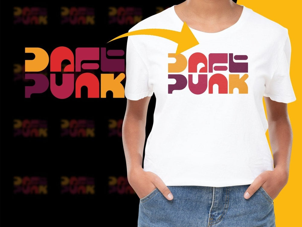 Daft Punk Retro Logo Design Cool Graphic Style PNG File - Teepew
