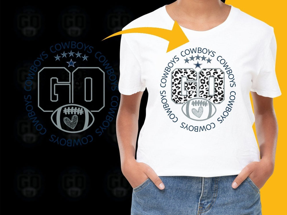 Dallas Cowboys 60th Leopard Print PNG File - Teepew