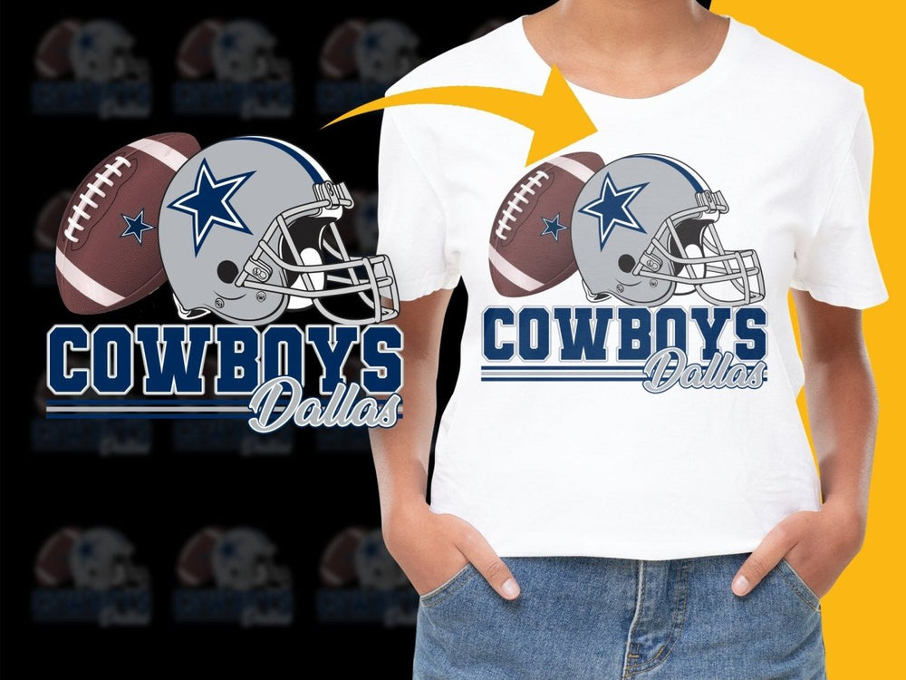 Dallas Cowboys Football Graphic Tees Dallas PNG File - Teepew