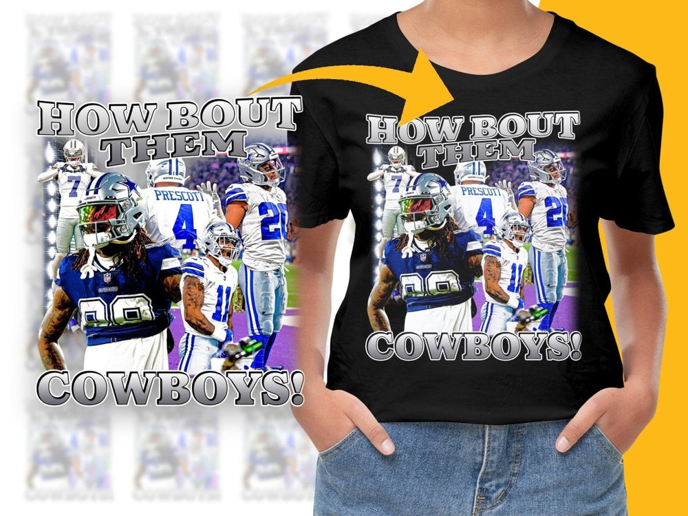 Dallas Cowboys How Bout Them Bootleg Graphic Print PNG File - Teepew