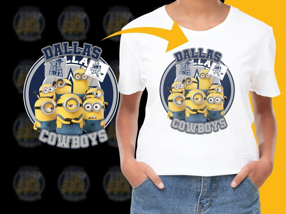 Dallas Cowboys Minions Fan Gear Graphic PNG File - Teepew