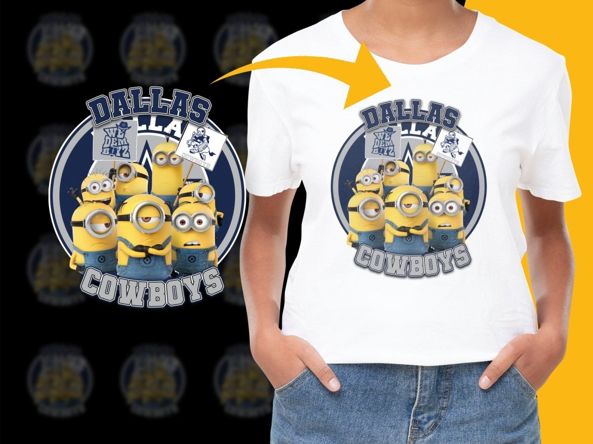 Dallas Cowboys Minions Fan Gear Graphic PNG File - Teepew