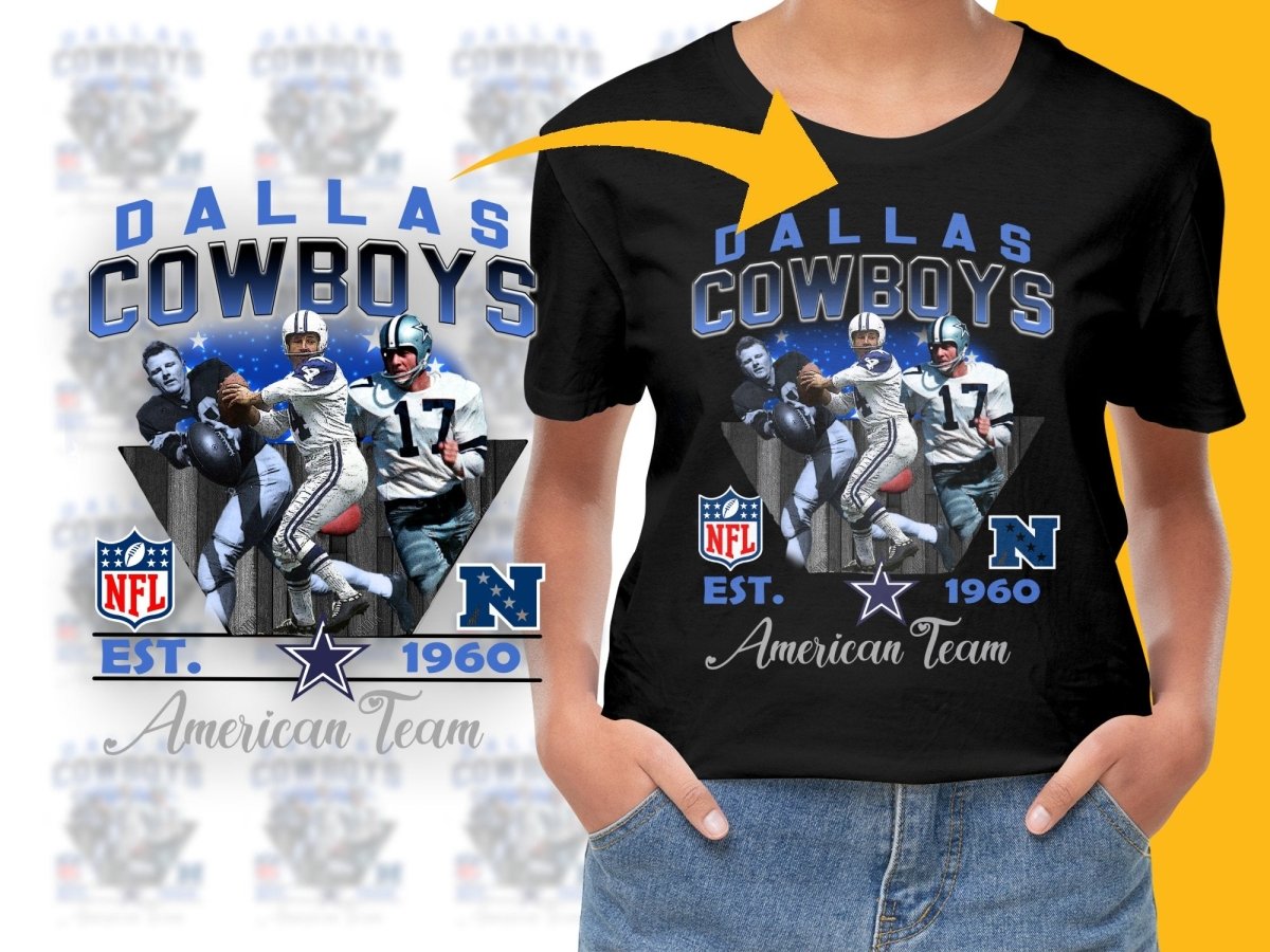 Dallas Cowboys NFL Vintage Design American Team Bootleg Graphic PNG File - Teepew