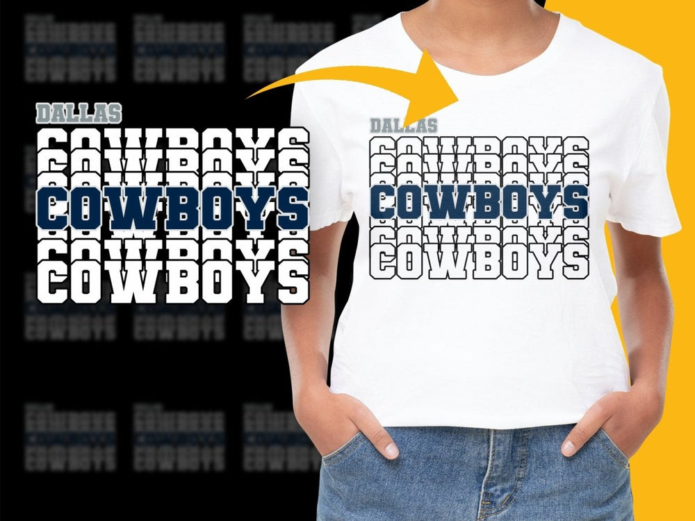 Dallas Cowboys Pattern Graphic Design PNG File - Teepew