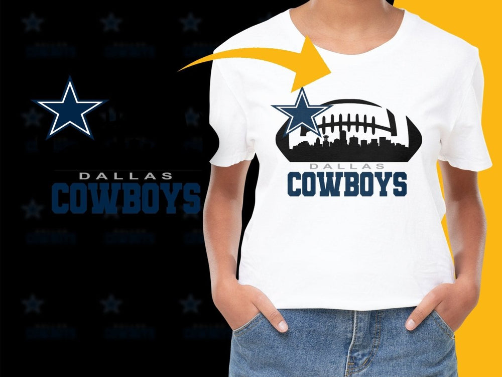 Dallas Cowboys Skyline Logo Design PNG File - Teepew