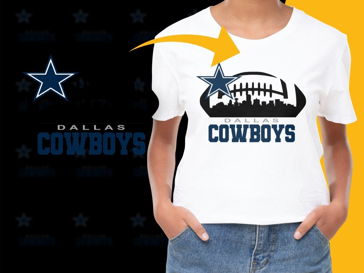 Dallas Cowboys Skyline Logo Design PNG File - Teepew