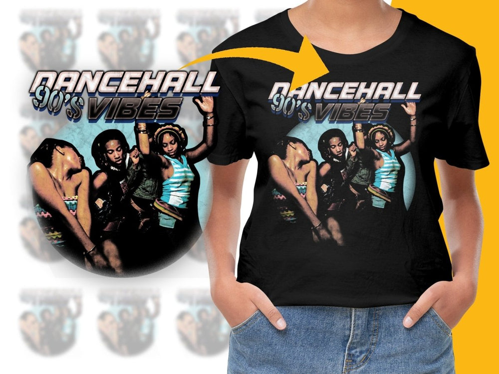 Dancehall 90's Vibes Relaxed Fit PNG File - Teepew