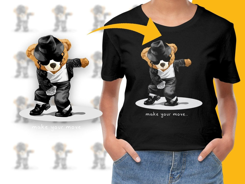 Dancing Bear in Stylish Outfit Graphic PNG File - Teepew