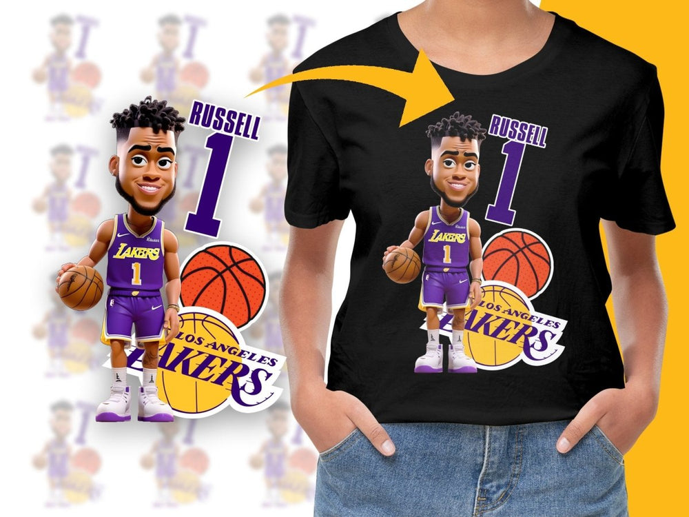 D'Angelo Russell Los Angeles Lakers Basketball Star PNG File - Teepew