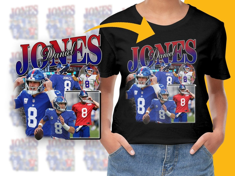 Daniel Jones NFL Football Player Bootleg Style PNG File - Teepew