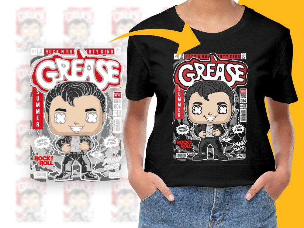 Danny Zuko Grease Popculture PNG File - Teepew