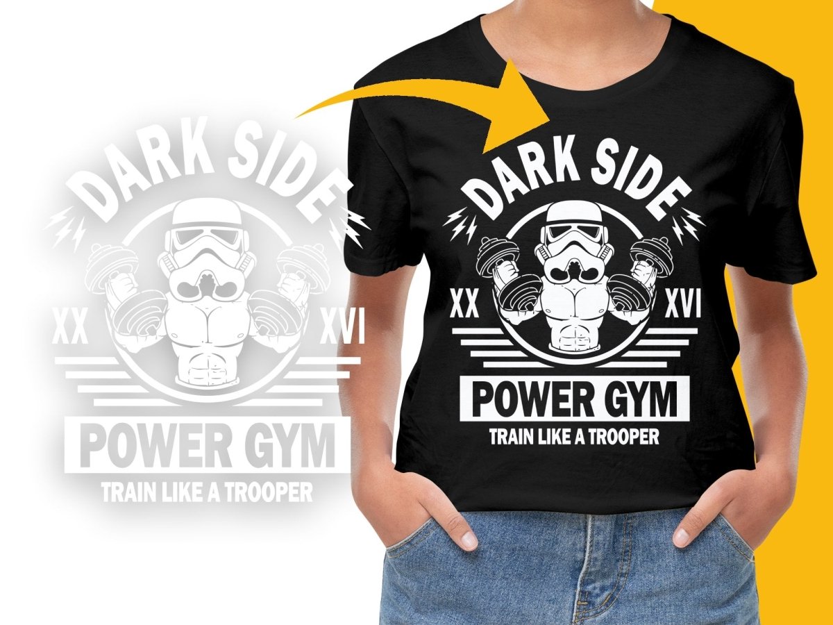 Dark Side Power Gym Train Like a Trooper PNG File - Teepew