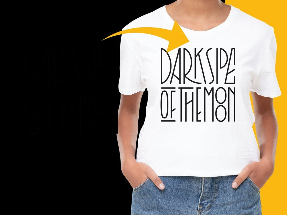 Darkside of the Moon Retro Logo Design PNG File - Teepew