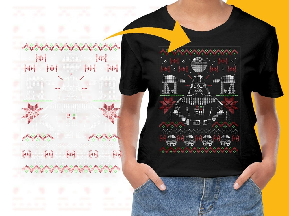 Darth Vader Christmas Holiday Knit Design PNG File - Teepew