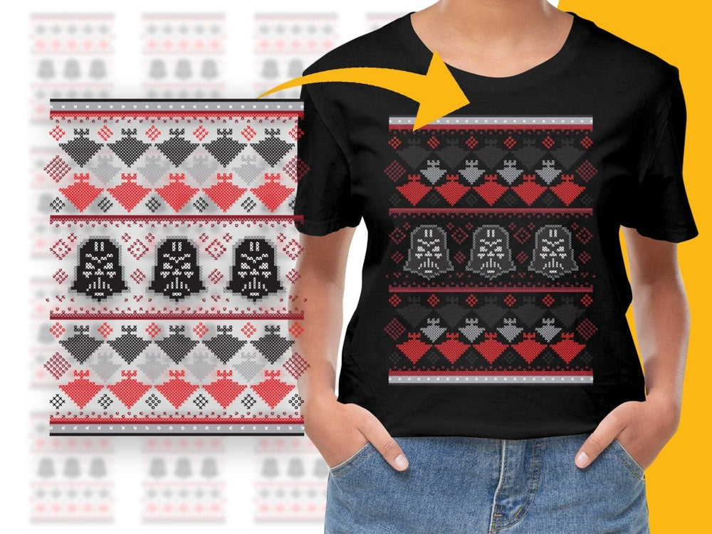 Darth Vader Christmas Themed Festive Casual PNG File - Teepew