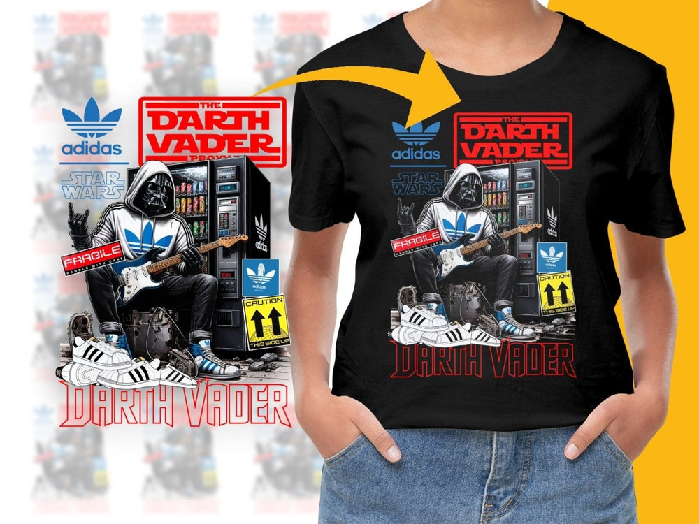 Darth Vader Playing Guitar Sport Brand Design PNG File - Teepew